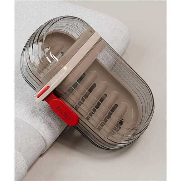 Leakproof Travel Soap Case with Lid Portable Bar Soap Holder for Shower Gym - Picture 2 of 7